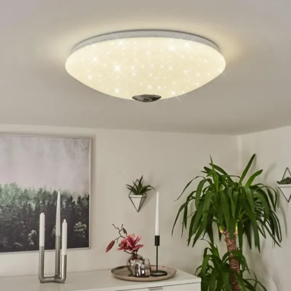 hofstein Plafonnier Langlois Blanc, 1 lumière* Lampes Modernes
