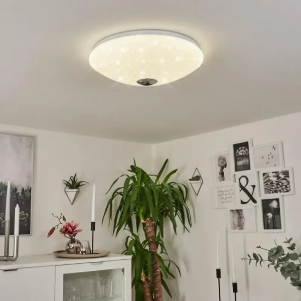 hofstein Plafonnier Langlois Blanc, 1 lumière* Lampes Modernes