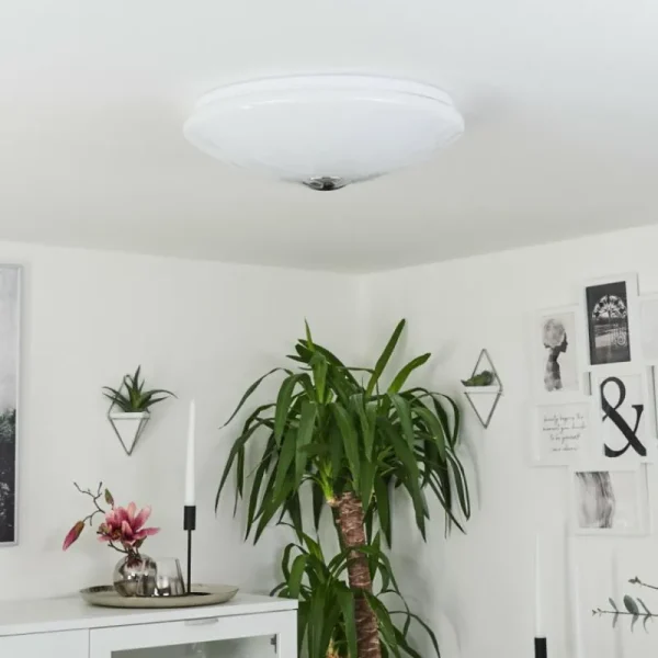 hofstein Plafonnier Langlois Blanc, 1 lumière* Lampes Modernes