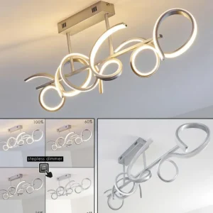 hofstein Plafonnier Lavaca LED Argenté, 1 lumière* Lampes Modernes