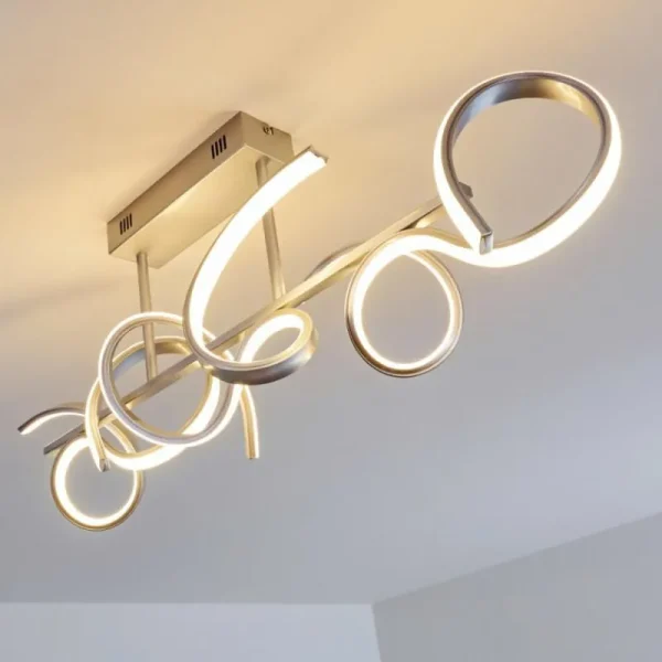 hofstein Plafonnier Lavaca LED Argenté, 1 lumière* Lampes Modernes