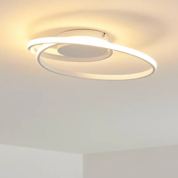hofstein Plafonnier Leksund LED Blanc, 1 lumière* Lampes Modernes