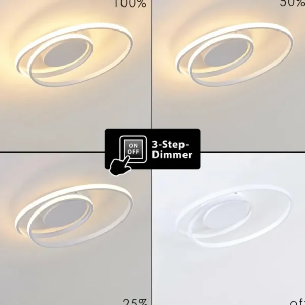 hofstein Plafonnier Leksund LED Blanc, 1 lumière* Lampes Modernes
