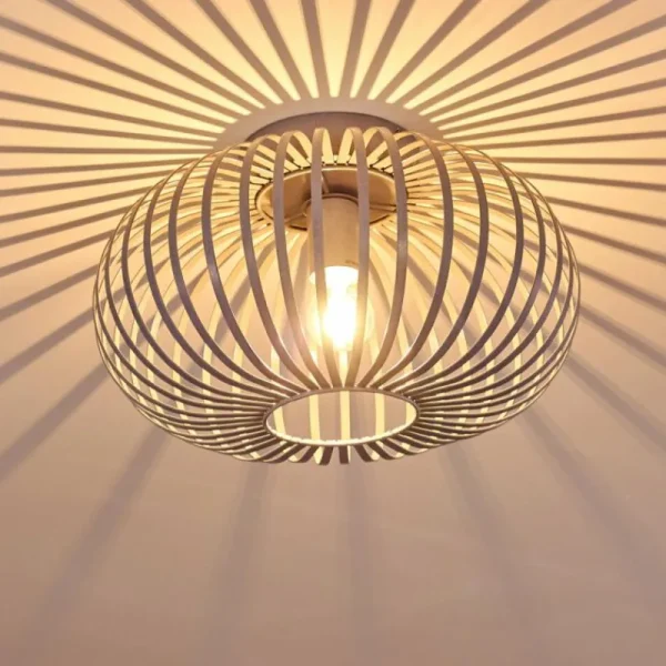 hofstein Plafonnier Lepa Gris, 1 lumière* Lampes Modernes
