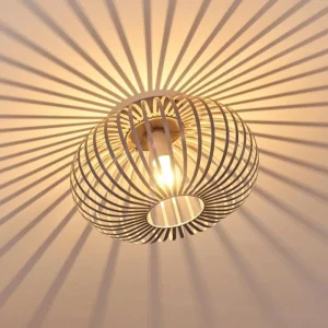 hofstein Plafonnier Lepa Gris, 1 lumière* Lampes Modernes