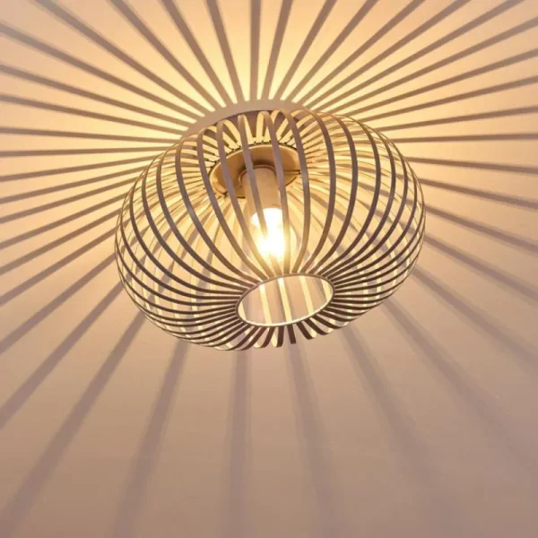 hofstein Plafonnier Lepa Gris, 1 lumière* Lampes Modernes