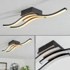 hofstein Plafonnier Letala LED Couleur bois, 3 lumières* Lampes Modernes