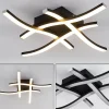 hofstein Plafonnier Letala LED Noir, 4 lumières* Lampes Modernes