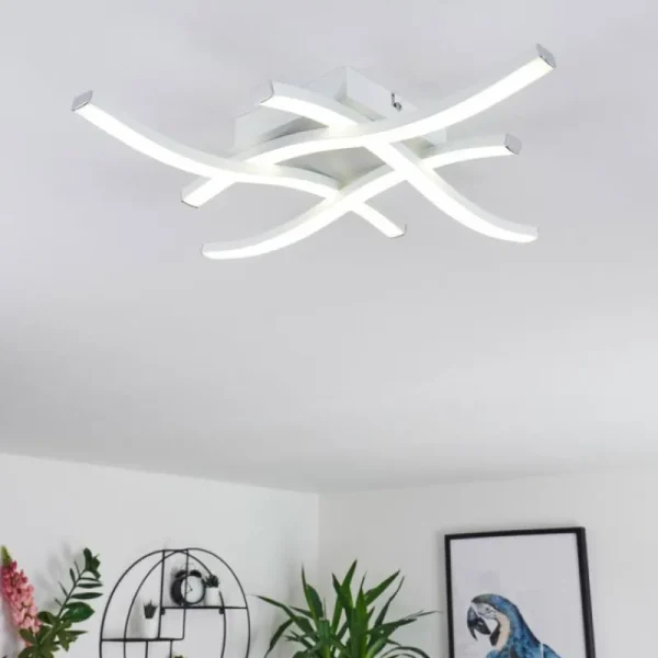 hofstein Plafonnier Letala LED Noir, 4 lumières* Lampes Modernes