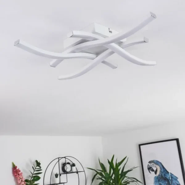 hofstein Plafonnier Letala LED Noir, 4 lumières* Lampes Modernes
