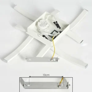 hofstein Plafonnier Letala LED Noir, 4 lumières* Lampes Modernes