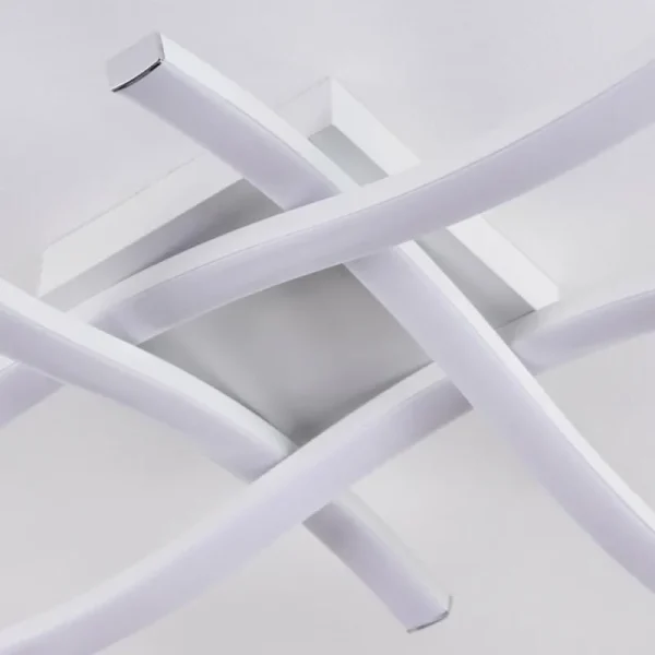 hofstein Plafonnier Letala LED Noir, 4 lumières* Lampes Modernes