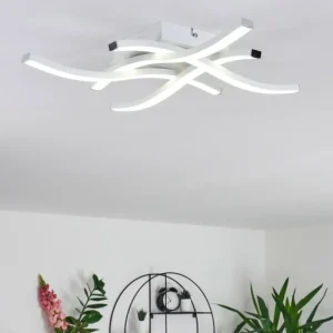 hofstein Plafonnier Letala LED Noir, 4 lumières* Lampes Modernes