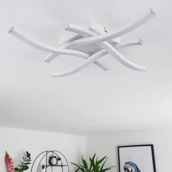 hofstein Plafonnier Letala LED Noir, 4 lumières* Lampes Modernes