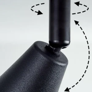 hofstein Plafonnier Leteque Écru, Noir, 3 lumières* Lampes Modernes