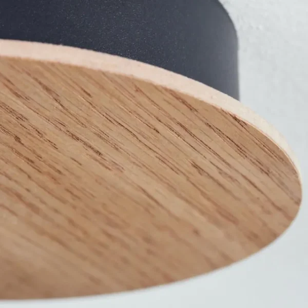 hofstein Plafonnier Leteque Écru, Noir, 1 lumière* Lampes Modernes
