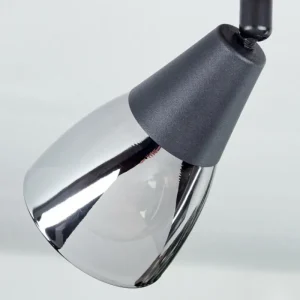 hofstein Plafonnier Leteque Écru, Noir, 2 lumières* Lampes Modernes