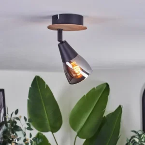 hofstein Plafonnier Leteque Écru, Noir, 1 lumière* Lampes Modernes