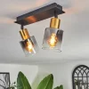 hofstein Plafonnier Leteque Noir, 2 lumières* Lampes Modernes