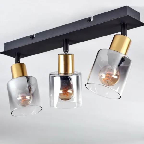 hofstein Plafonnier Leteque Noir, 3 lumières* Lampes Modernes
