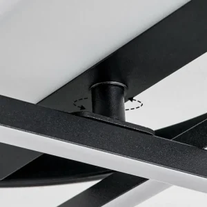 hofstein Plafonnier Lillavois LED Noir, 1 lumière, Télécommandes* Lampes Modernes