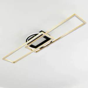 hofstein Plafonnier Lillavois LED Noir, 1 lumière, Télécommandes* Lampes Modernes
