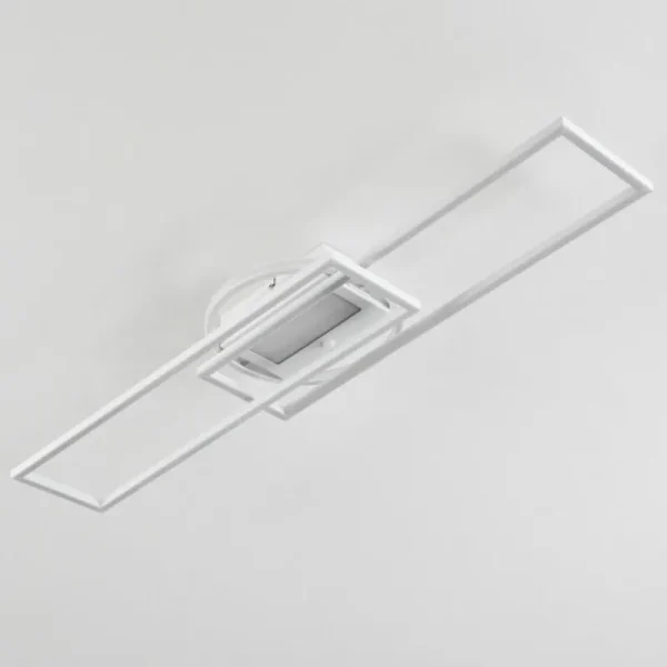 hofstein Plafonnier Lillavois LED Blanc, 1 lumière, Télécommandes* Lampes Modernes