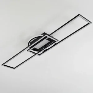 hofstein Plafonnier Lillavois LED Noir, 1 lumière, Télécommandes* Lampes Modernes