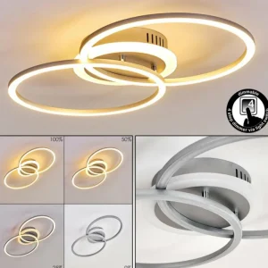 hofstein Plafonnier Lithgow LED Argenté, 1 lumière* Lampes Modernes