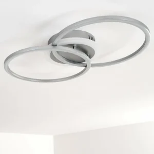 hofstein Plafonnier Lithgow LED Argenté, 1 lumière* Lampes Modernes