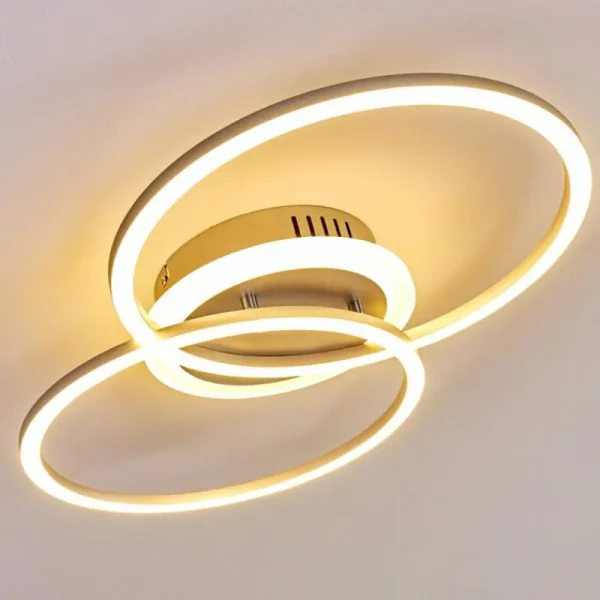 hofstein Plafonnier Lithgow LED Argenté, 1 lumière* Lampes Modernes