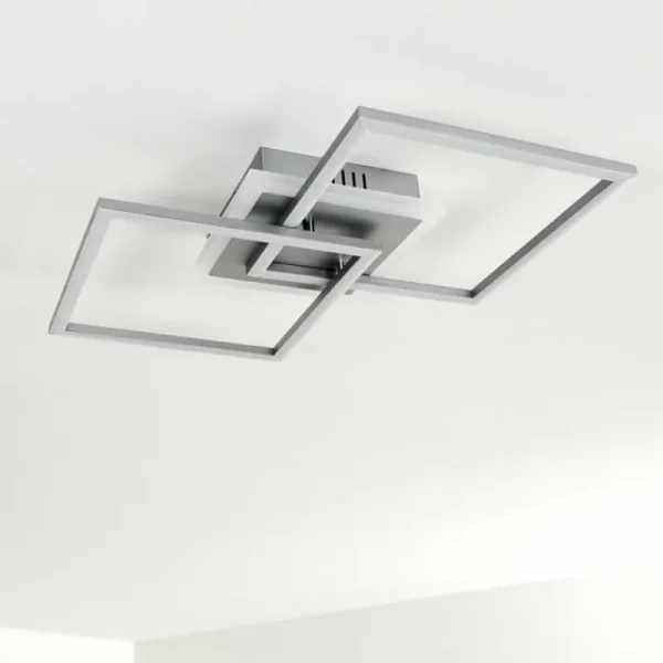 hofstein Plafonnier Lithgow LED Argenté, 1 lumière* Lampes Modernes
