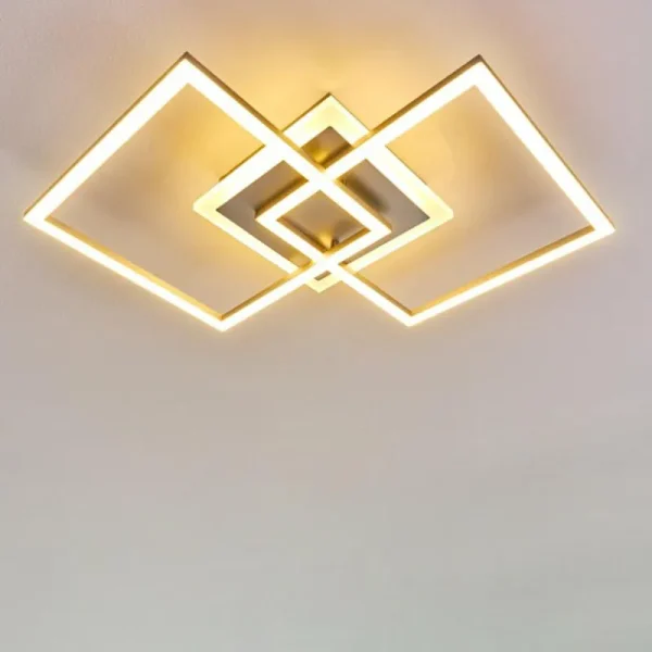 hofstein Plafonnier Lithgow LED Argenté, 1 lumière* Lampes Modernes