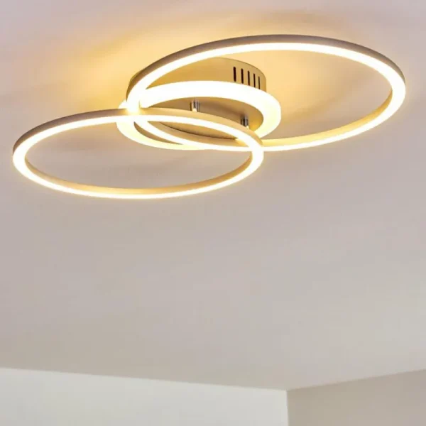 hofstein Plafonnier Lithgow LED Argenté, 1 lumière* Lampes Modernes