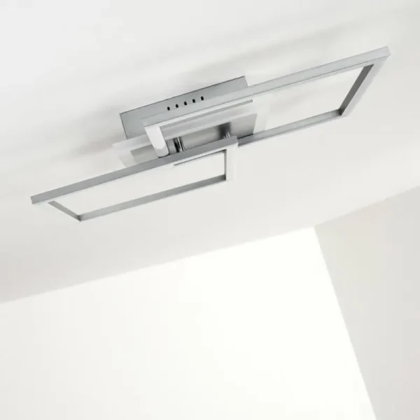 hofstein Plafonnier Lithgow LED Argenté, 1 lumière* Lampes Modernes