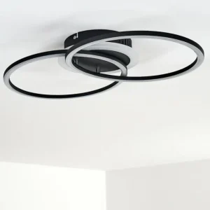 hofstein Plafonnier Lithgow LED Noir, 1 lumière* Lampes Modernes
