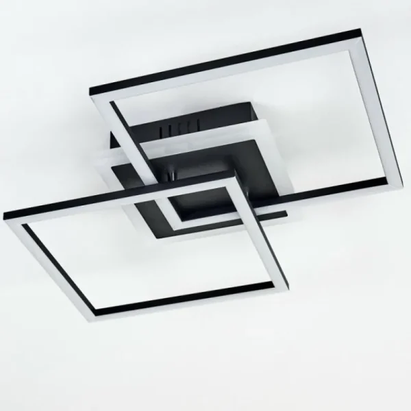 hofstein Plafonnier Lithgow LED Noir, 1 lumière* Lampes Modernes