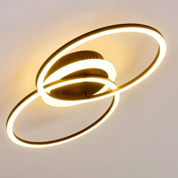 hofstein Plafonnier Lithgow LED Noir, 1 lumière* Lampes Modernes