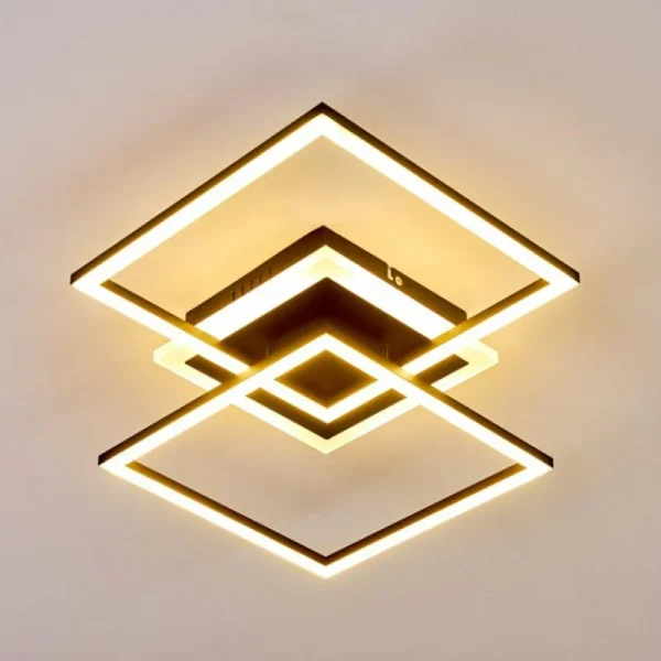 hofstein Plafonnier Lithgow LED Noir, 1 lumière* Lampes Modernes