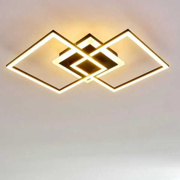 hofstein Plafonnier Lithgow LED Noir, 1 lumière* Lampes Modernes