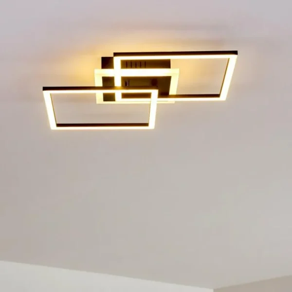 hofstein Plafonnier Lithgow LED Noir, 1 lumière* Lampes Modernes
