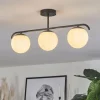 hofstein Plafonnier Litoral Noir, 3 lumières* Lampes En Verre