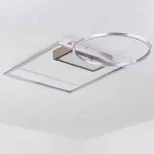hofstein Plafonnier Loftheim LED Chrome, Nickel mat, 1 lumière* Lampes Modernes