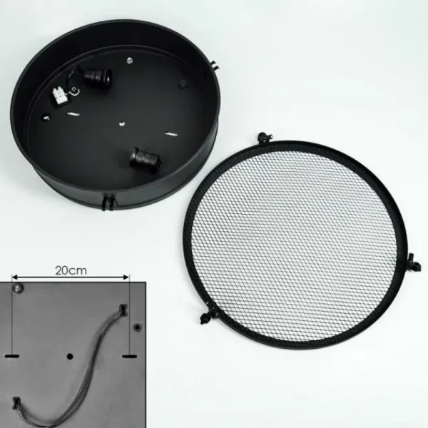 hofstein Plafonnier Lofthus Noir, 2 lumières* Lampes Modernes