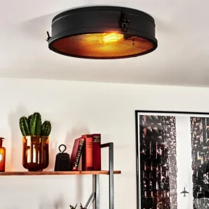 hofstein Plafonnier Lofthus Noir, 2 lumières* Lampes Modernes