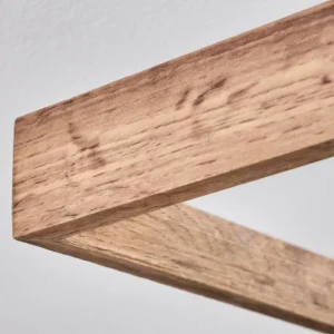 hofstein Plafonnier Longvic LED Brun, Couleur bois, Noir, 1 lumière* Lampes Modernes