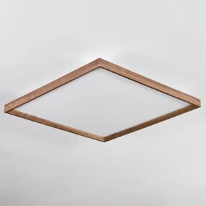 hofstein Plafonnier Longvic LED Brun, Couleur bois, Noir, 1 lumière* Lampes Modernes