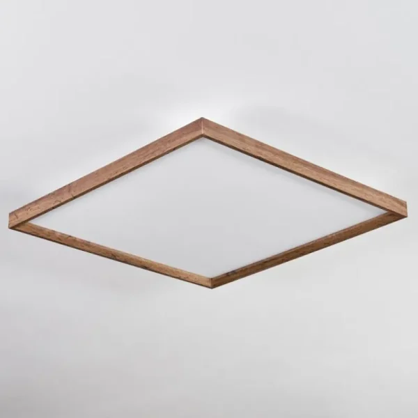 hofstein Plafonnier Longvic LED Brun, Couleur bois, Noir, 1 lumière* Lampes Modernes