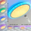 hofstein Plafonnier Lowell LED Blanc, 2 lumières, Télécommandes, Changeur de couleurs* Lampes Modernes