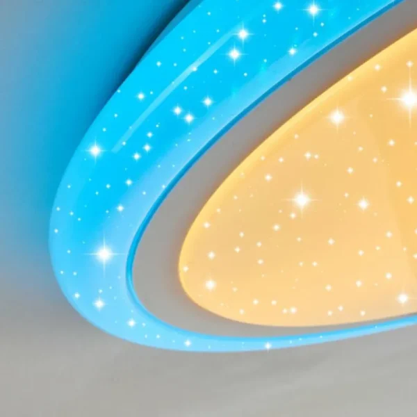 hofstein Plafonnier Lowell LED Blanc, 2 lumières, Télécommandes, Changeur de couleurs* Lampes Modernes